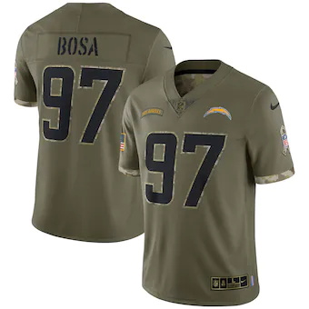 mens nike joey bosa olive los angeles chargers 2022 salute 